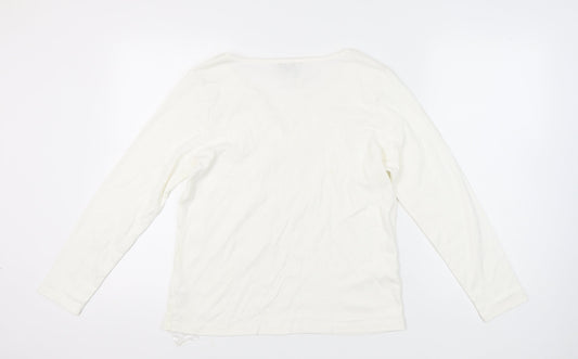 Womens UK Size 20 BHS White Jersey Blouse