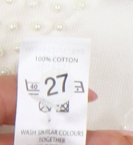 Womens UK Size 20 BHS White Jersey Blouse