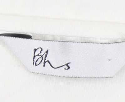 Womens UK Size 20 BHS White Jersey Blouse