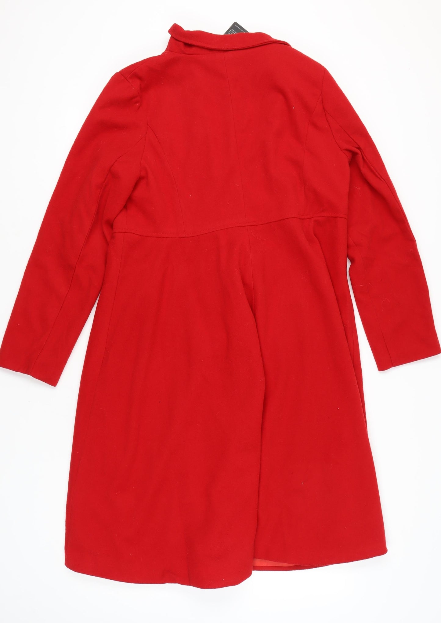 GWIND Women’s Red Overcoat 3XL - Classic Style
