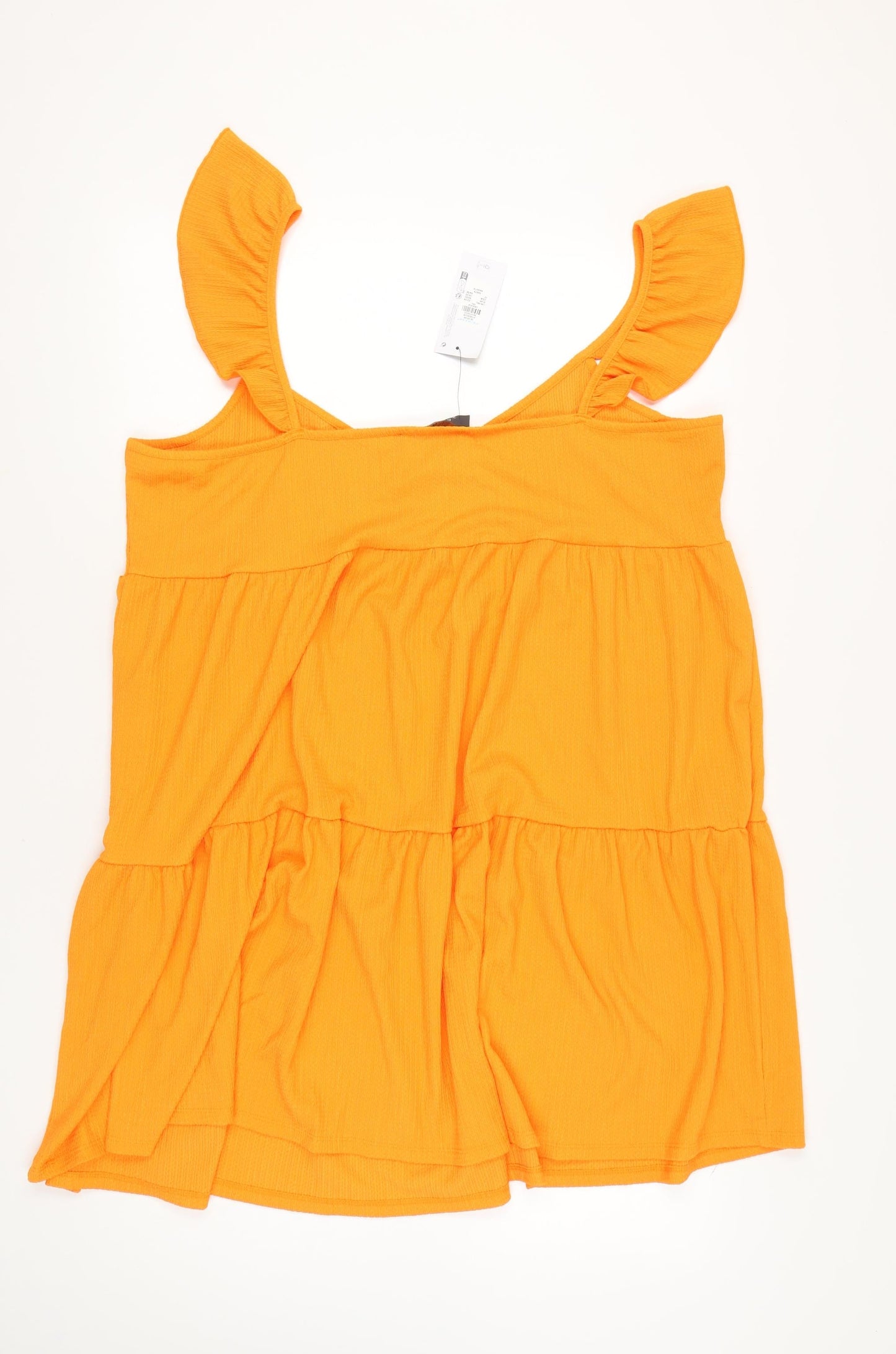 Primark Women's Orange Plus Size Sleeveless Dress