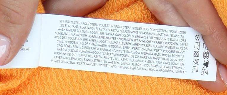 Primark Women's Orange Plus Size Sleeveless Dress