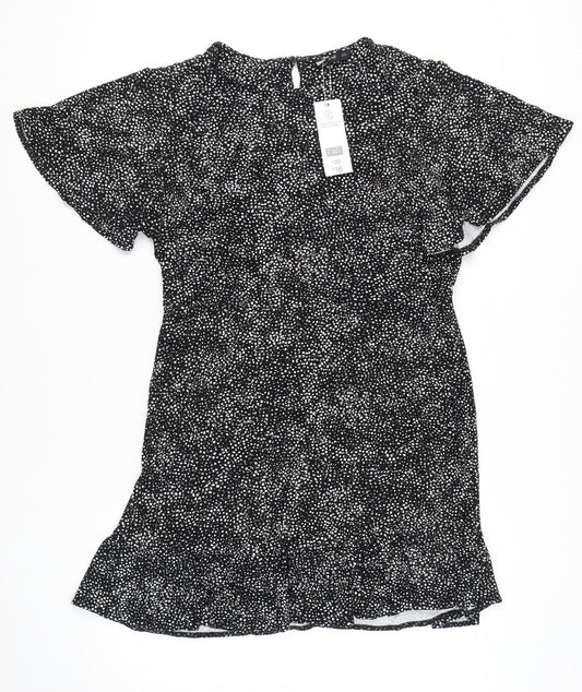 F&F Women's Black Flutter Sleeve Dress Size 18