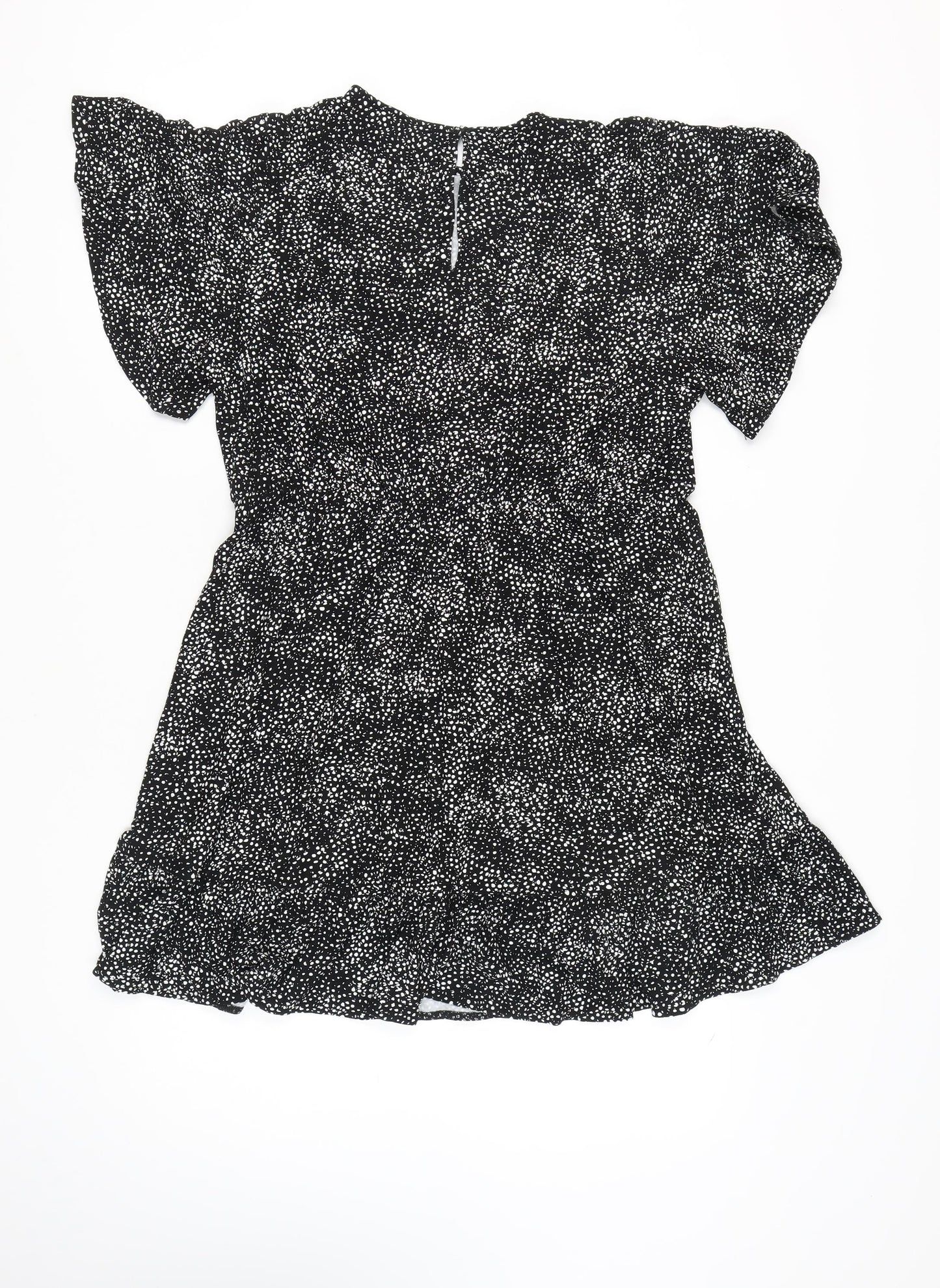 F&F Women's Black Flutter Sleeve Dress Size 18