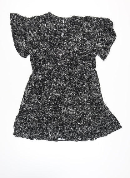 F&F Women's Black Flutter Sleeve Dress Size 18