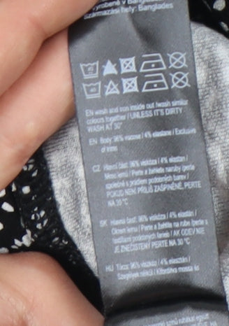 F&F Women's Black Flutter Sleeve Dress Size 18