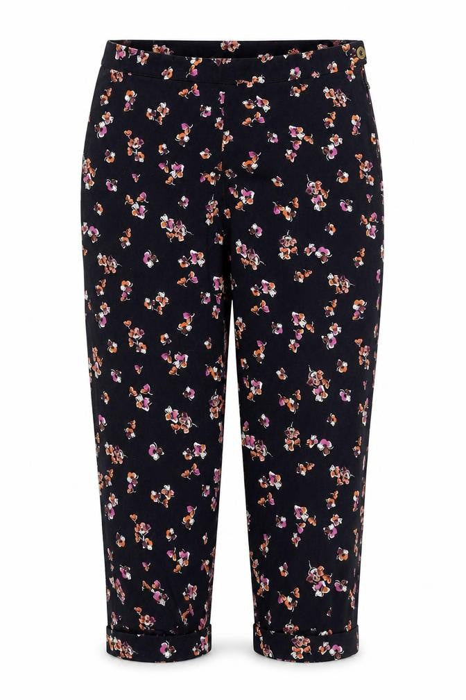 Womens UK Size 20 Marks and Spencer Regular Fit Capri Black Trousers