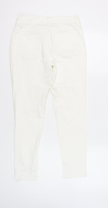 TU Women's White Skinny Jeans Size 12 Slim
