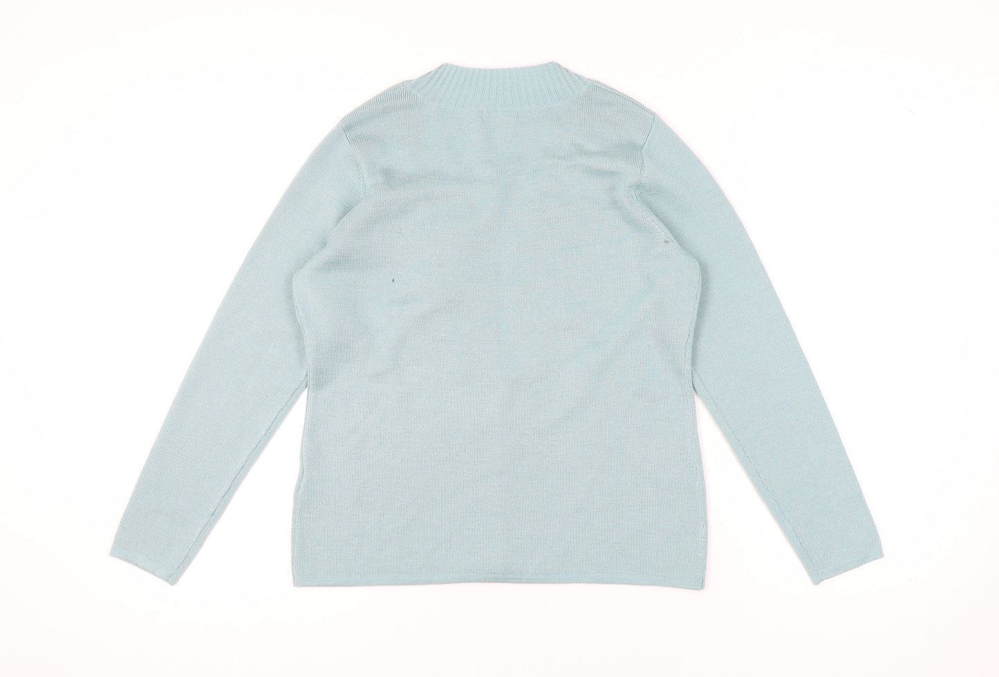 Damart Women's Blue Cardigan, V-Neck, Size L