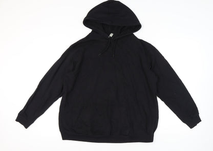 Womens UK Size 16 ASOS Black Pullover Hoodie