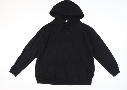Womens UK Size 16 ASOS Black Pullover Hoodie