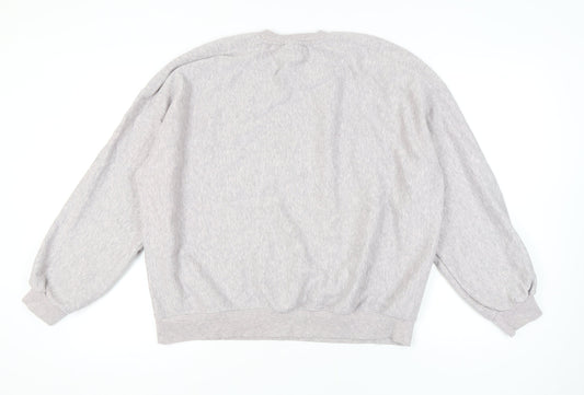 Bershka Women's Grey Pullover Sweatshirt Size 12