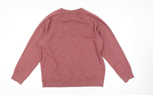 H&M Womens Pink Pullover Sweatshirt - Size S, Crew Neck