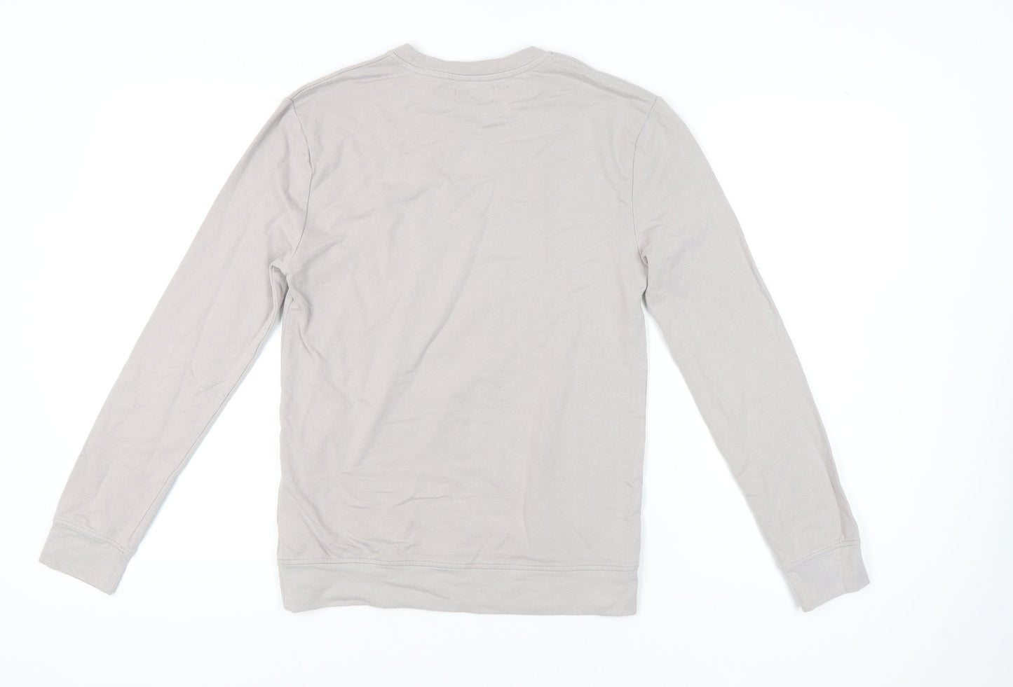 Topman Beige Men's Pullover Sweatshirt - Small