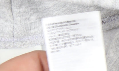 H&M Women's Grey Pullover Hoodie XS