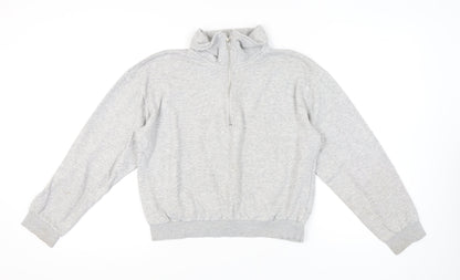 H&M Women's Grey Pullover Sweatshirt Size S
