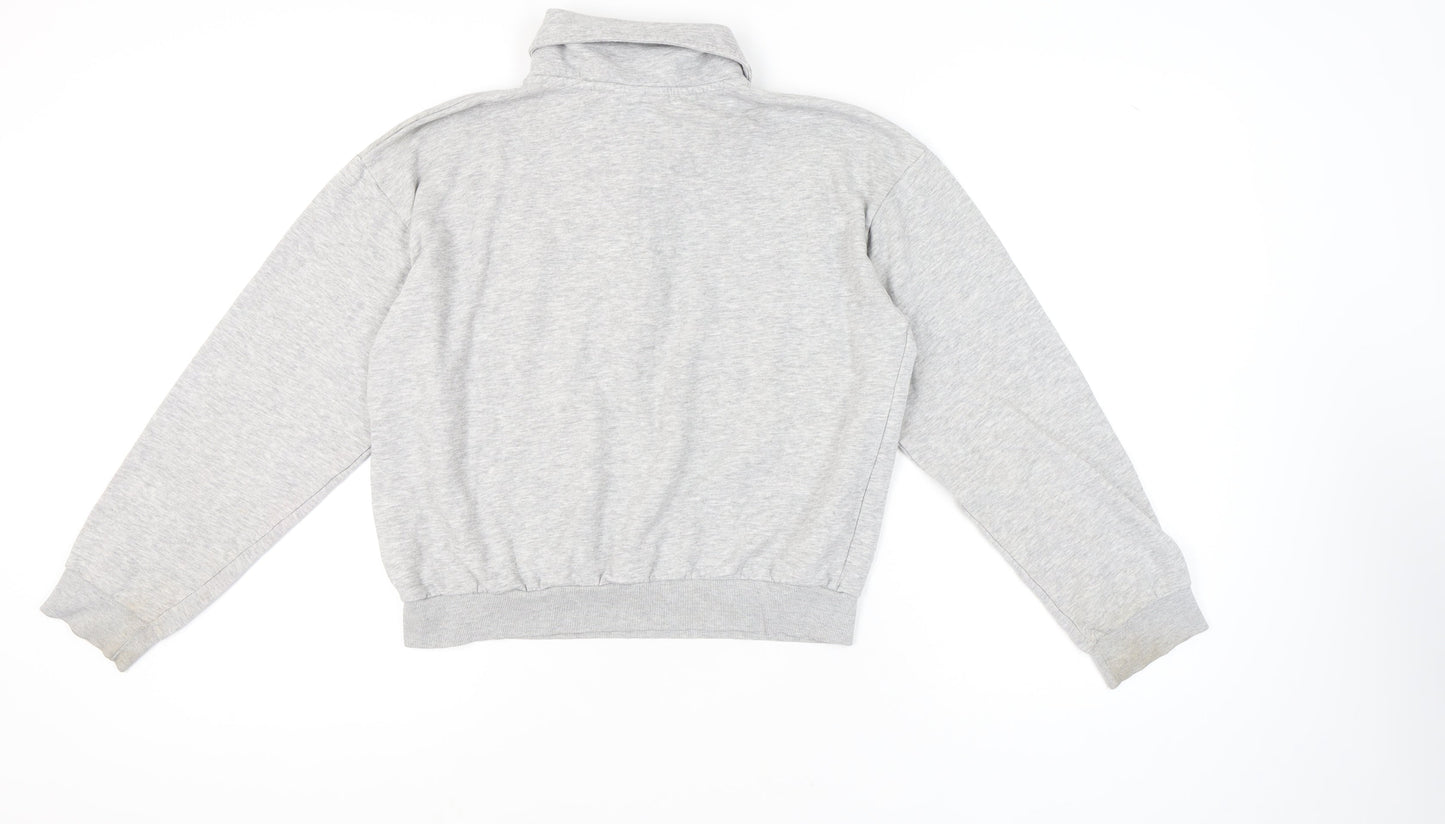 H&M Women's Grey Pullover Sweatshirt Size S