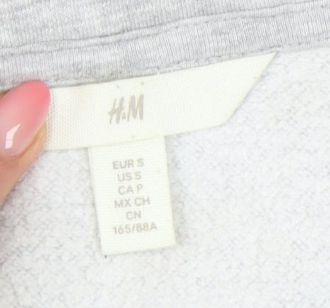 H&M Women's Grey Pullover Sweatshirt Size S