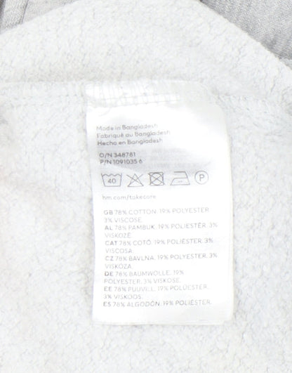 H&M Women's Grey Pullover Sweatshirt Size S