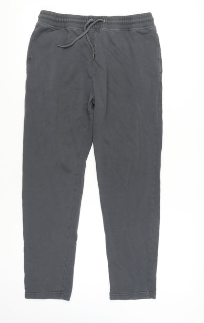 Marks and Spencer Men's Grey Jogger Trousers - Size L