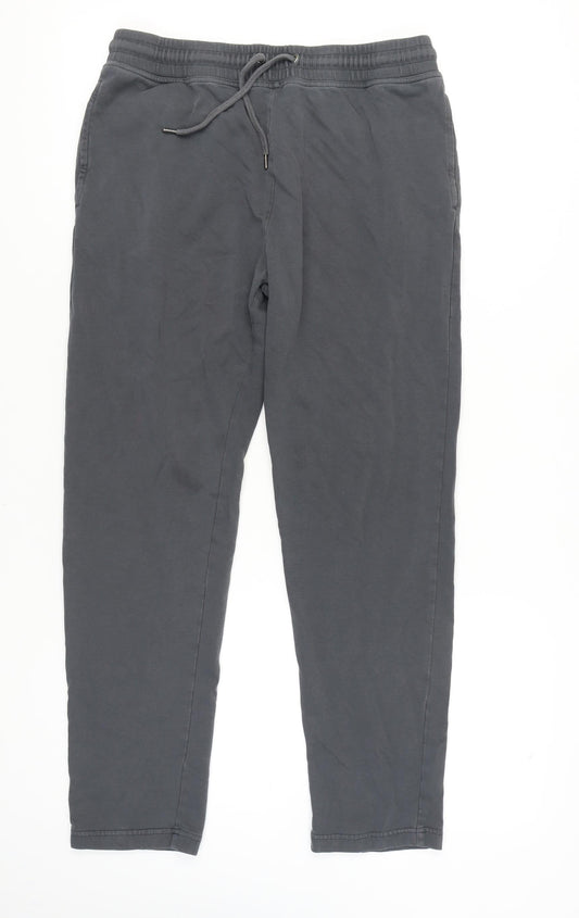 Marks and Spencer Men's Grey Jogger Trousers - Size L