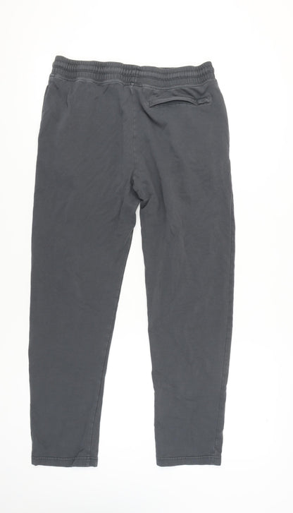 Marks and Spencer Men's Grey Jogger Trousers - Size L