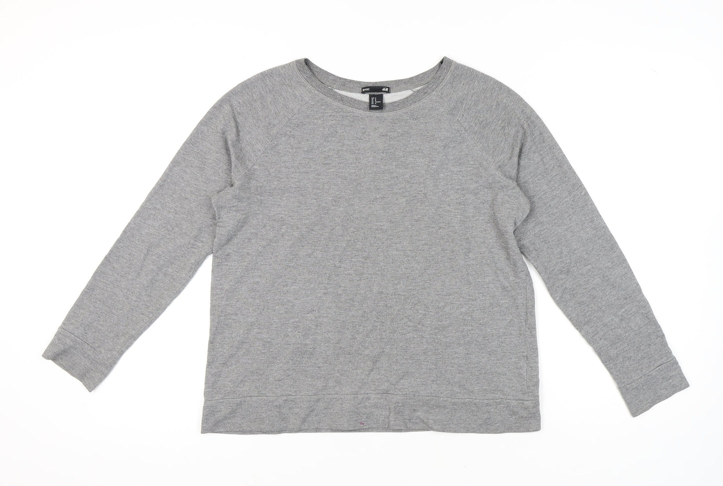 H&M Women's Grey Sweatshirt Size 12 Pullover Crew Neck