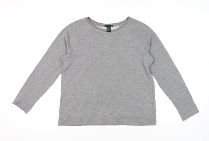 H&M Women's Grey Sweatshirt Size 12 Pullover Crew Neck