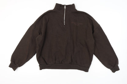 PrettyLittleThing Women's Brown M Pullover Sweatshirt
