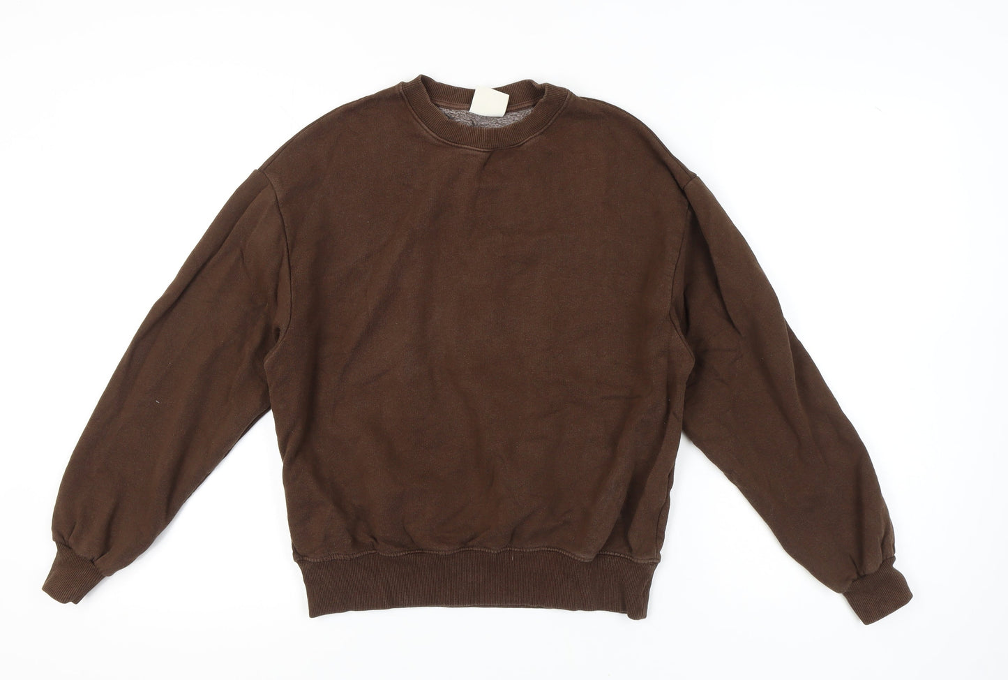 Womens UK Size XS Pull&Bear Brown Pullover Sweatshirt