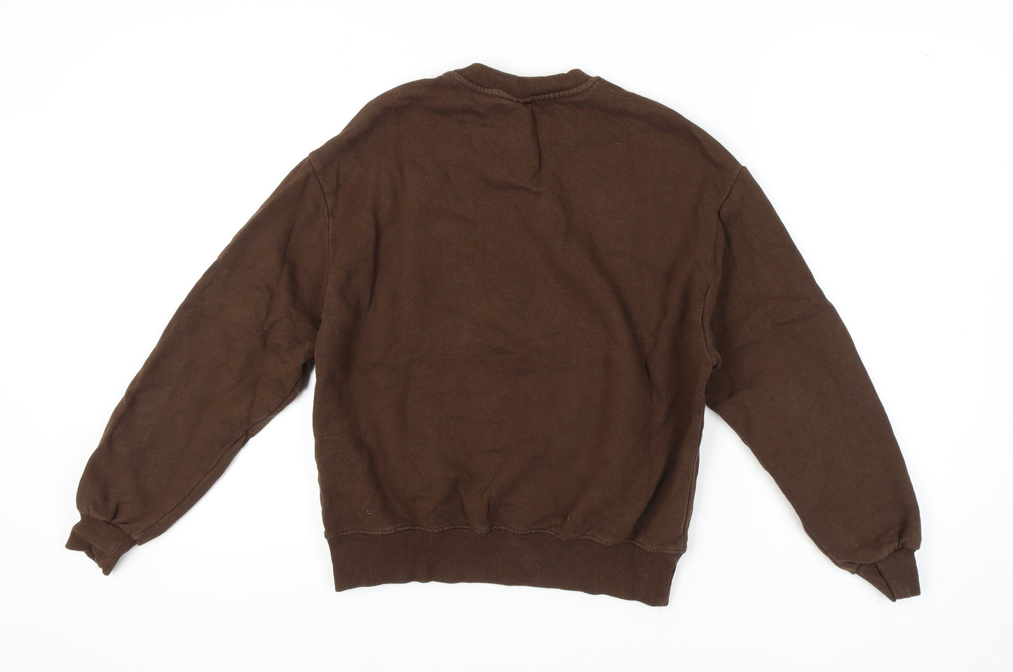 Womens UK Size XS Pull&Bear Brown Pullover Sweatshirt