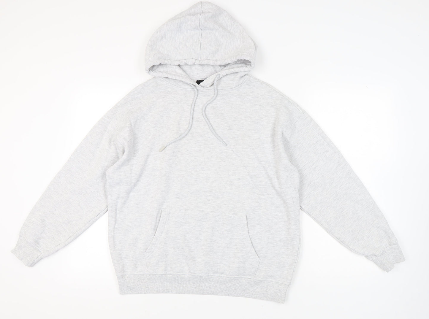 New Look Grey Unisex Pullover Hoodie M, Casual Comfort