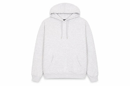 Front view of New Look Grey unisex pullover hoodie m, casual comfort