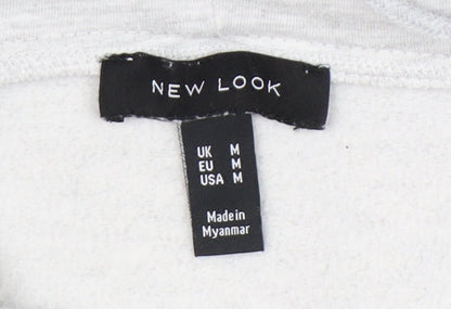 New Look Grey Unisex Pullover Hoodie M, Casual Comfort