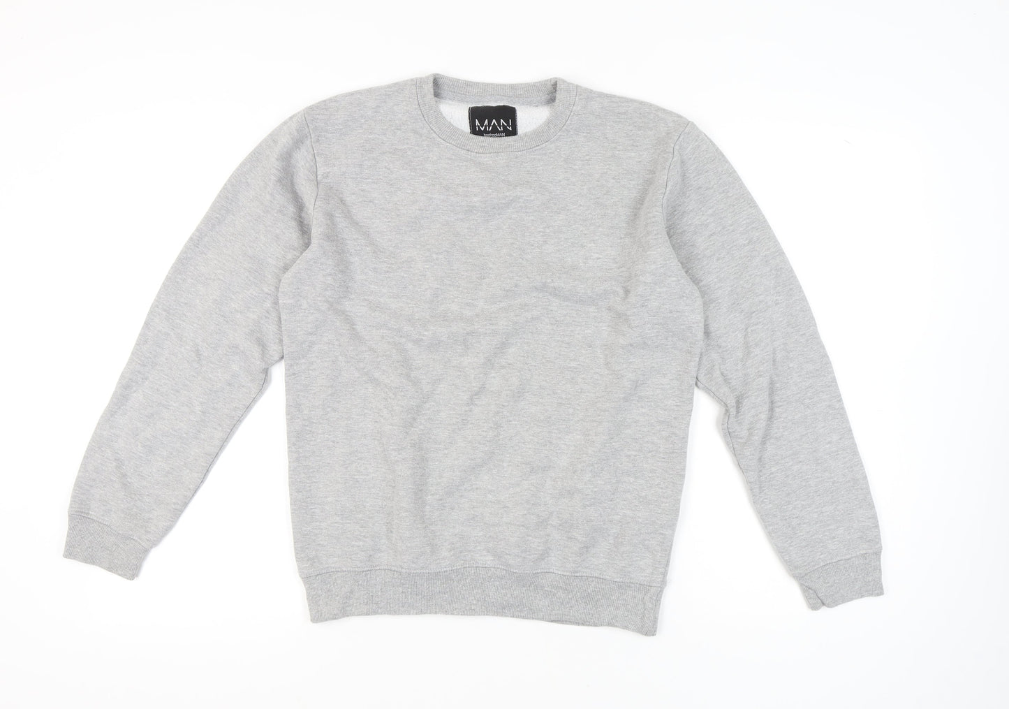 Mens UK Size XS boohooMAN Grey Pullover Sweatshirt