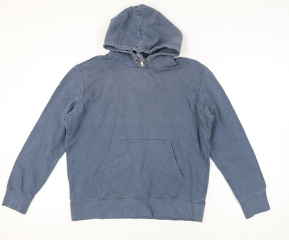 Mens UK Size L Marks and Spencer Blue Pullover Hoodie