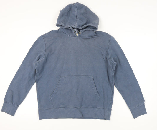 Mens UK Size L Marks and Spencer Blue Pullover Hoodie