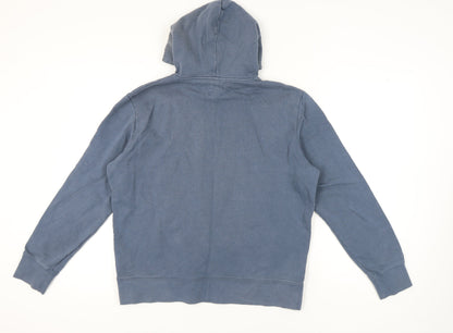 Mens UK Size L Marks and Spencer Blue Pullover Hoodie