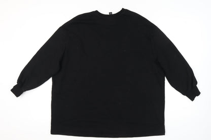New Look Women’s Black Pullover Sweatshirt, Size S