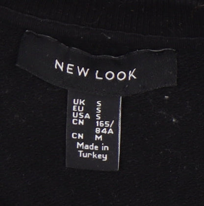 New Look Women’s Black Pullover Sweatshirt, Size S