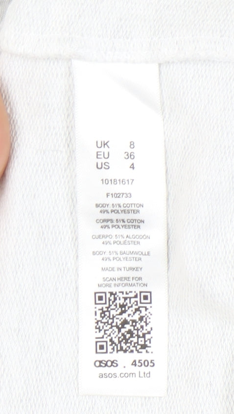 Womens UK Size 8 ASOS 4505 Grey Pullover Hoodie