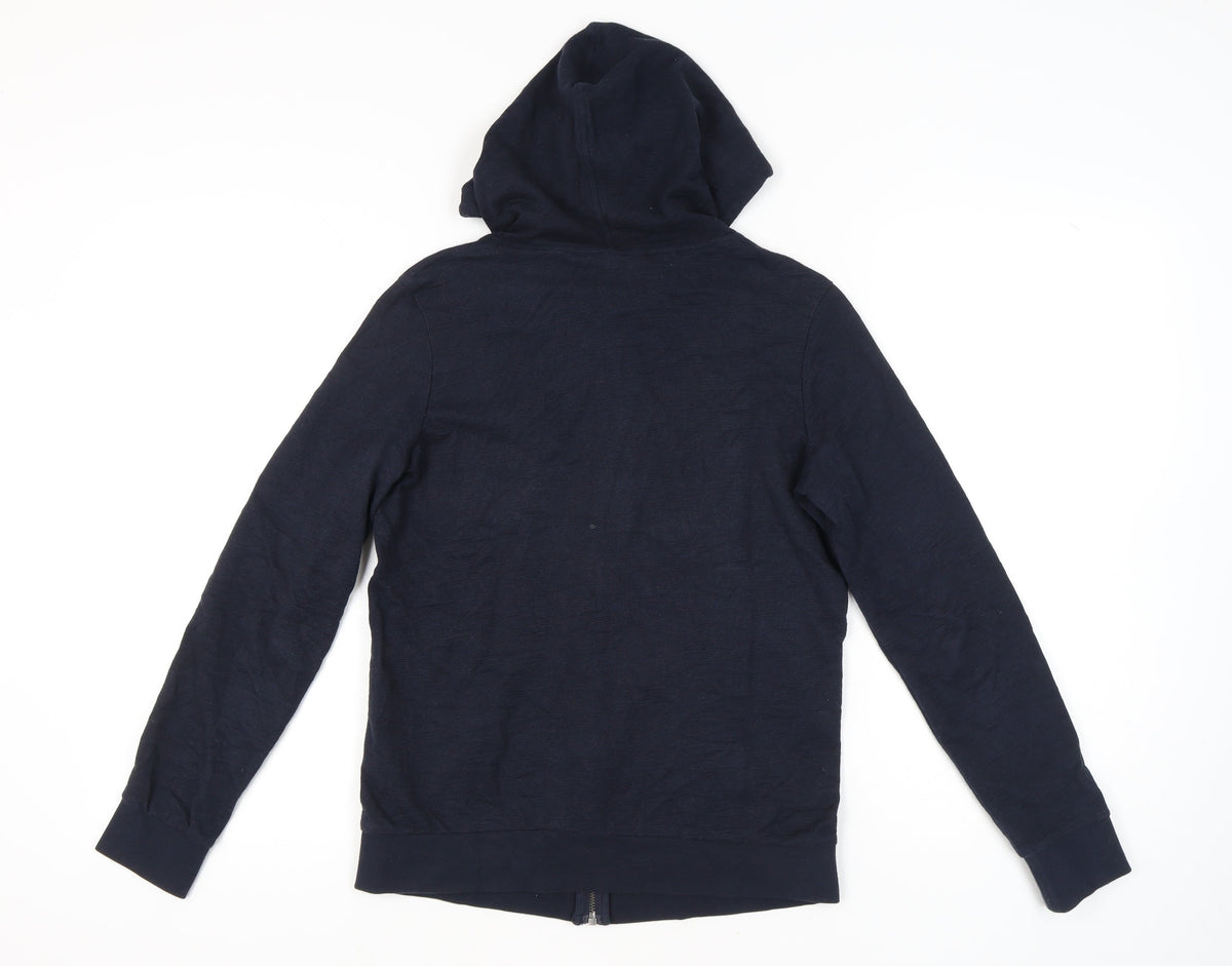 Womens UK Size 8 NEXT Blue Full Zip Hoodie
