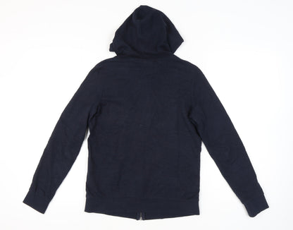Womens UK Size 8 NEXT Blue Full Zip Hoodie