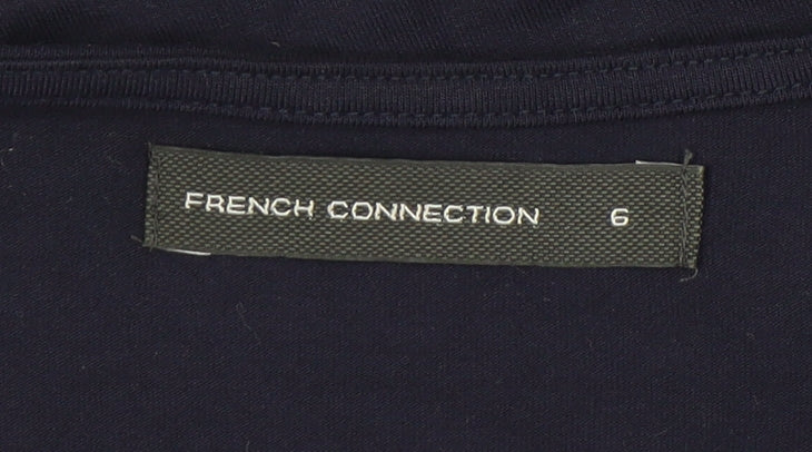 French Connection Women's Blue Wrap Dress Size 6