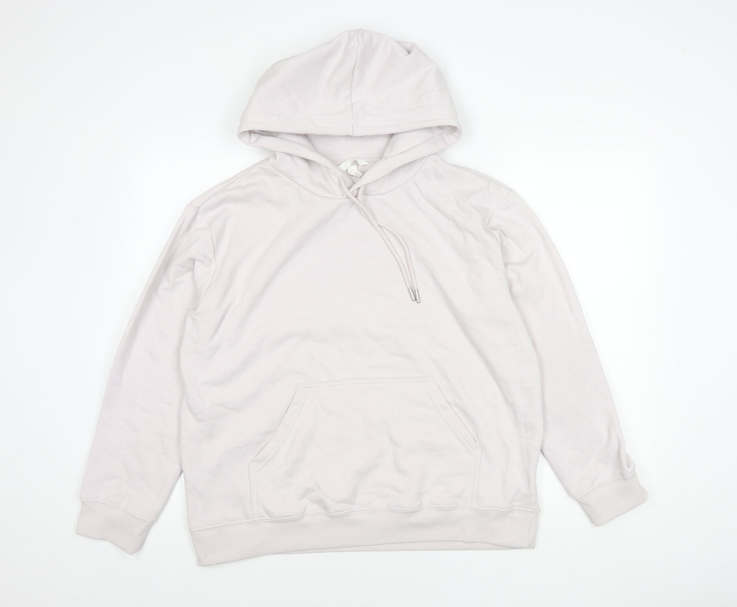 H&M Unisex White Pullover Hoodie Size 12
