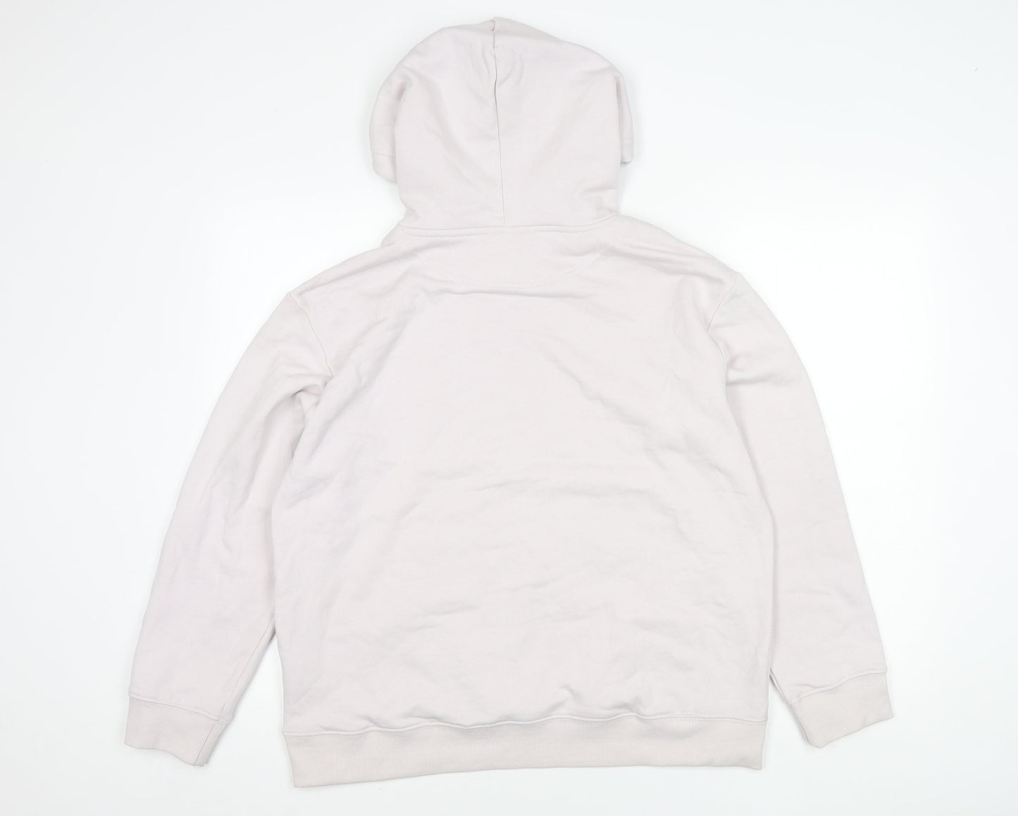 H&M Unisex White Pullover Hoodie Size 12