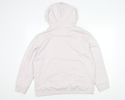 H&M Unisex White Pullover Hoodie Size 12