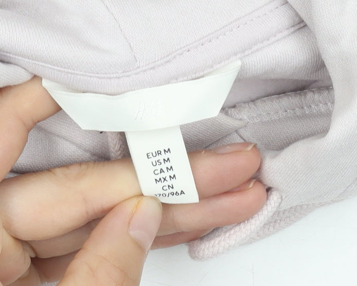 H&M Unisex White Pullover Hoodie Size 12