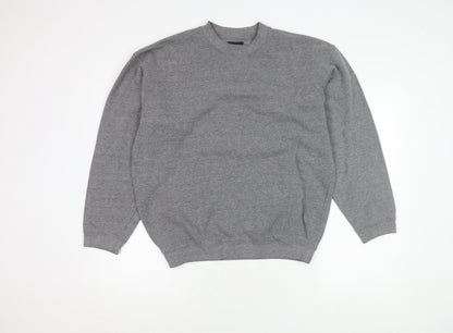 BH Men's Grey Pullover Sweatshirt M Crew Neck