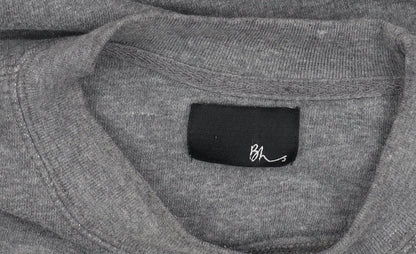 BH Men's Grey Pullover Sweatshirt M Crew Neck